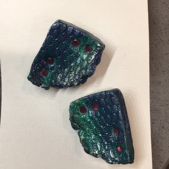 NWT vintage 1990s earrings and brooch/pendant​ - Picture 2 of 5